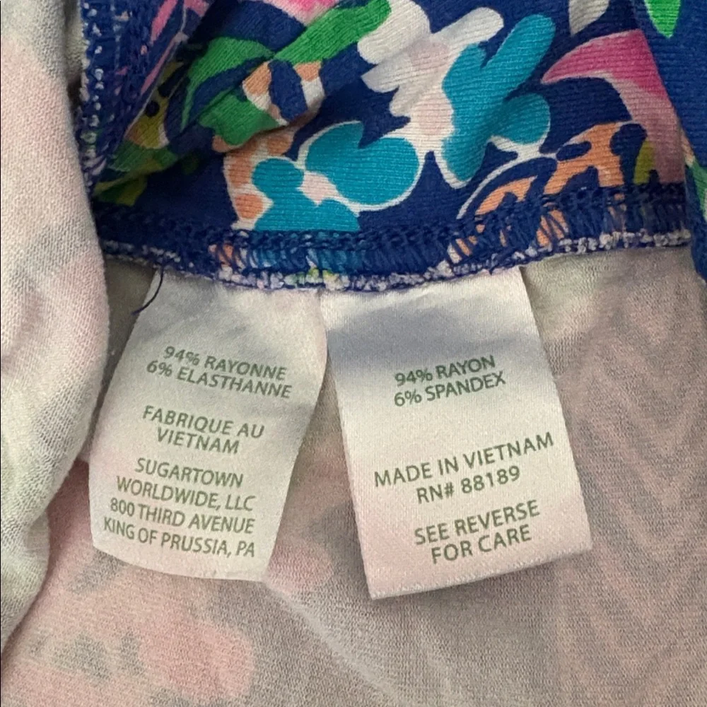 Lilly Pulitzer Strapless Rikki Tropical Floral Tiger Print Romper - Picture 11 of 11